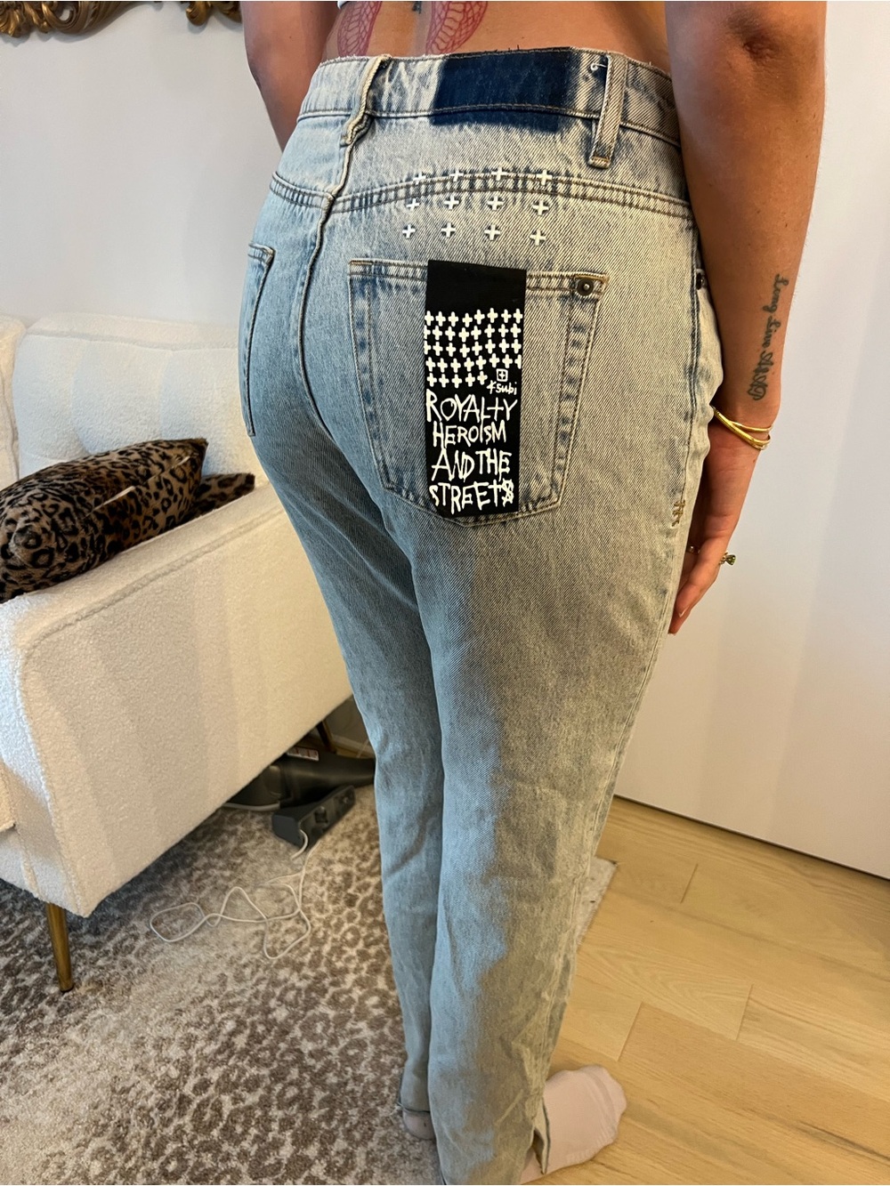 Ksubi High-Rise Straight Jeans